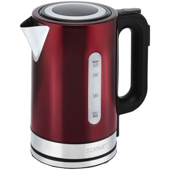 Чайник электрический Scarlett SC-EK21S78, 1,7л, 2200Вт, цифровое управление, нержавеющая сталь, красный Чайник электрический Scarlett SC-EK21S78, 1,7л, 2200Вт, цифровое управление, нержавеющая сталь, красный