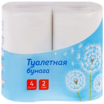 Бумага туалетная OfficeClean, 2-слойная, 4шт., 30м/рул., тиснение, белая Бумага туалетная OfficeClean, 2-слойная, 4шт., 30м/рул., тиснение, белая