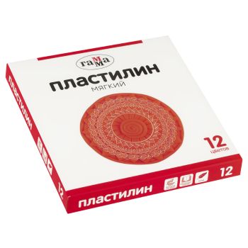 Пластилин Гамма, 12 цветов, 240г, со стеком, картон. упаковка Пластилин Гамма, 12 цветов, 240г, со стеком, картон. упаковка