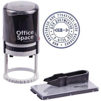 Печать самонаборная автоматическая OfficeSpace, Ø40мм, 2 круга Печать самонаборная автоматическая OfficeSpace, Ø40мм, 2 круга