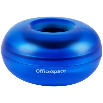 Скрепочница магнитная OfficeSpace, без скрепок, тонированная синяя, картонная коробка Скрепочница магнитная OfficeSpace, без скрепок, тонированная синяя, картонная коробка