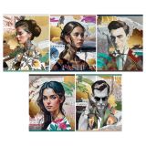 Тетрадь 48л., А5, клетка Greenwich Line "Fashion", матовая ламинация, тиснение фольгой, выб. лак, 70г/м2