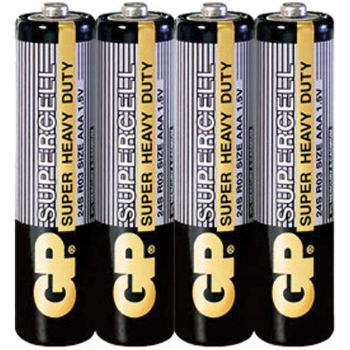 Батарейка GP Supercell AAA (R03) 24S солевая, OS4 Батарейка GP Supercell AAA (R03) 24S солевая, OS4