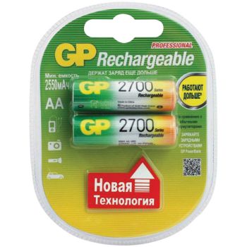 Аккумулятор GP AA (HR06) 2700mAh 2BL Аккумулятор GP AA (HR06) 2700mAh 2BL