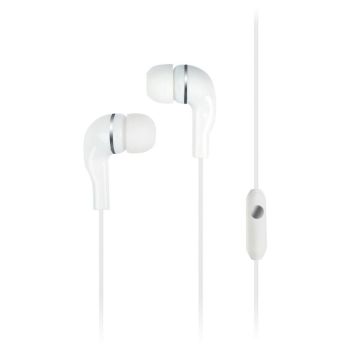 Наушники-вкладыши с микрофоном SmartBuy S4, 1м, белый Наушники-вкладыши с микрофоном SmartBuy S4, 1м, белый