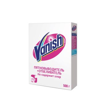 Пятновыводитель/отбеливатель Vanish, порошок, для белых тканей, 500г Пятновыводитель/отбеливатель Vanish, порошок, для белых тканей, 500г