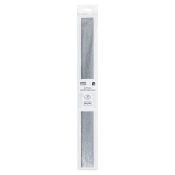 Бумага крепированная ТРИ СОВЫ, 50*250см, 22г/м2, серебряная, в рулоне, пакет с европодвесом Бумага крепированная ТРИ СОВЫ, 50*250см, 22г/м2, серебряная, в рулоне, пакет с европодвесом