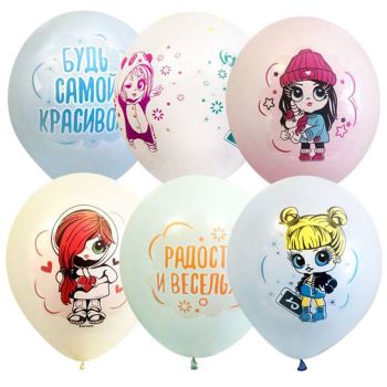 Воздушные шары, 25шт., М12/30см, ПатиБум Воздушные шары, 25шт., М12/30см, ПатиБум