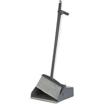 Совок для мусора со щеткой-сметкой OfficeClean Professional, длина рукоятки совка 64см, щетки-сметки 69см (помещение/улица) Совок для мусора со щеткой-сметкой OfficeClean Professional, длина рукоятки совка 64см, щетки-сметки 69см (помещение/улица)
