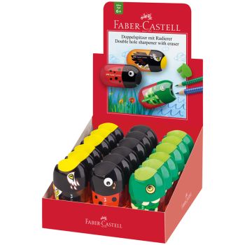 Точилка пластиковая с ластиком Faber-Castell Точилка пластиковая с ластиком Faber-Castell