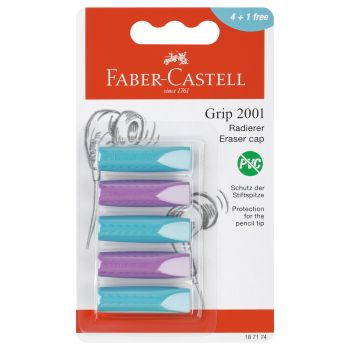 Набор ластиков-колпачков Faber-Castell Набор ластиков-колпачков Faber-Castell