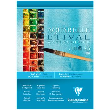 Альбом для акварели, 10л., А3, на склейке Clairefontaine Альбом для акварели, 10л., А3, на склейке Clairefontaine