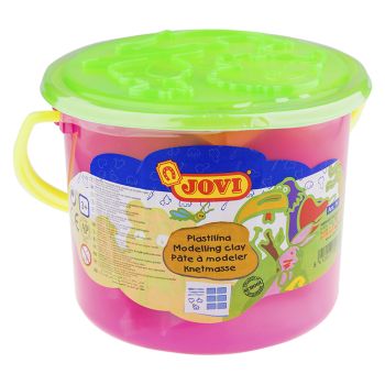 Пластилин растительный JOVI, 6 цветов, 50г, формочки, стеки, клеенка, в ведре Пластилин растительный JOVI, 6 цветов, 50г, формочки, стеки, клеенка, в ведре