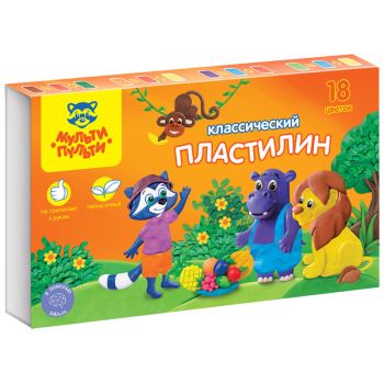 Пластилин Мульти-Пульти 