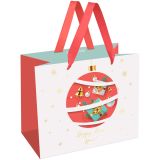 Пакет подарочный 23*18*10см MESHU "Christmas toy", фольга, матовая ламинация