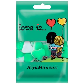 Жевательный мармелад Love is…, мята-лайм-лимон, 20г Жевательный мармелад Love is…, мята-лайм-лимон, 20г