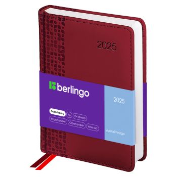Ежедневник датированный 2025г., А6, 184л., кожзам, Berlingo Ежедневник датированный 2025г., А6, 184л., кожзам, Berlingo