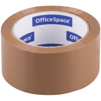 Клейкая лента упаковочная OfficeSpace, 48мм*66м, 45мкм, темная, ШК Клейкая лента упаковочная OfficeSpace, 48мм*66м, 45мкм, темная, ШК