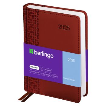 Ежедневник датированный 2025г., А6, 184л., кожзам, Berlingo Ежедневник датированный 2025г., А6, 184л., кожзам, Berlingo