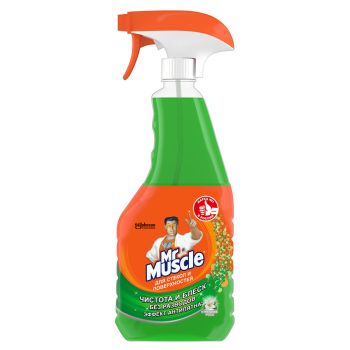 Средство для мытья стекол Mr.Muscle с нашатырным спиртом Средство для мытья стекол Mr.Muscle с нашатырным спиртом