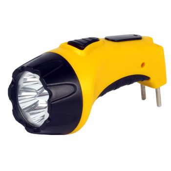 Фонарь Smartbuy SBF-84-Y, аккумуляторный, светодиодный, 4 LED, прямая зарядка от сети, желтый Фонарь Smartbuy SBF-84-Y, аккумуляторный, светодиодный, 4 LED, прямая зарядка от сети, желтый