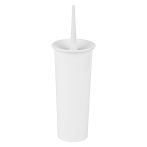 Ерш для унитаза OfficeClean, с подставкой (высокий стан), пластик, белый