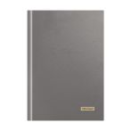 Книга учета OfficeSpace, А4, 96л., клетка, 200*290мм, бумвинил, серый, блок офсетный