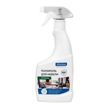 Полироль для мебели OfficeClean, спрей, анти-пыль, 500мл Полироль для мебели OfficeClean, спрей, анти-пыль, 500мл