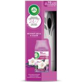 Комплект освежитель воздуха авт. и смен. блок Airwick Freshmatic "Нежность шелка и лилии", 250мл