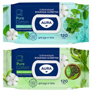 Салфетки влажные Aura Салфетки влажные Aura