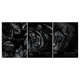Тетрадь 96л., А4, клетка BG "Just black", soft-touch ламинация, выб. лак