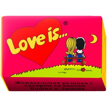 Жевательная резинка Love is..., вишня-лимон Жевательная резинка Love is..., вишня-лимон