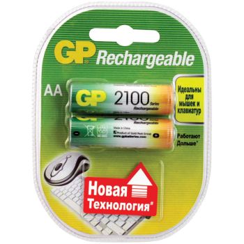 Аккумулятор GP AA (HR06) 2100mAh 2BL Аккумулятор GP AA (HR06) 2100mAh 2BL