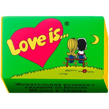 Жевательная резинка Love is..., яблоко-лимон Жевательная резинка Love is..., яблоко-лимон