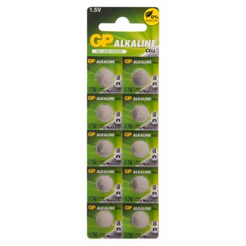 Батарейка GP LR44 (G13, V13GA, A76) алкалиновая, BC10 Батарейка GP LR44 (G13, V13GA, A76) алкалиновая, BC10