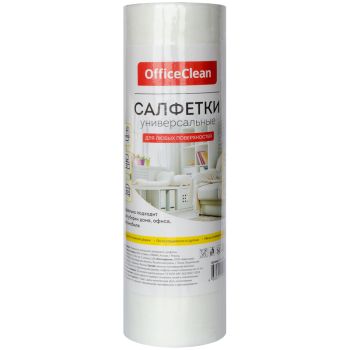 Салфетки универсальные OfficeClean, 25*30см, 30шт., в рулоне, 0,045г/м2 Салфетки универсальные OfficeClean, 25*30см, 30шт., в рулоне, 0,045г/м2