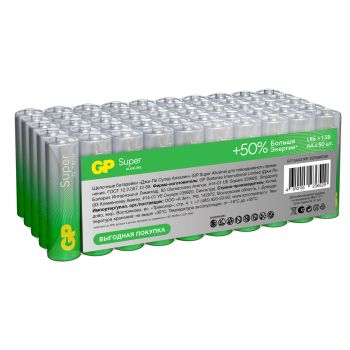 Батарейка GP Super G-Tech AA (LR6) 15A алкалиновая, SB50 Батарейка GP Super G-Tech AA (LR6) 15A алкалиновая, SB50