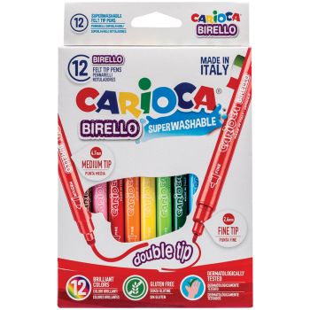 Фломастеры двусторонние Carioca Фломастеры двусторонние Carioca