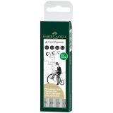 Набор капиллярных ручек Faber-Castell "Ecco Pigment" 4шт., черные, 0,1/0,3/0,5/0,7мм, европодвес