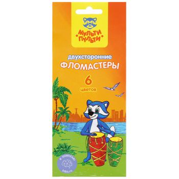 Фломастеры двусторонние Мульти-Пульти Фломастеры двусторонние Мульти-Пульти