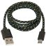 Кабель Defender USB - micro-USB, в оплетке, 1М, черный