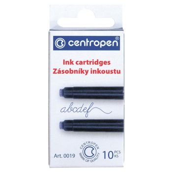 Картриджи чернильные Centropen синие, 10шт., картонная коробка, европодвес Картриджи чернильные Centropen синие, 10шт., картонная коробка, европодвес