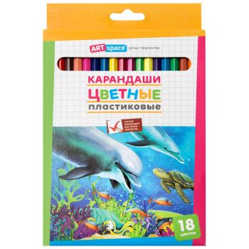 Карандаши цветные пластиковые ArtSpace Карандаши цветные пластиковые ArtSpace