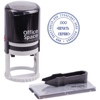 Печать самонаборная автоматическая OfficeSpace, Ø40мм, 1 круг Печать самонаборная автоматическая OfficeSpace, Ø40мм, 1 круг