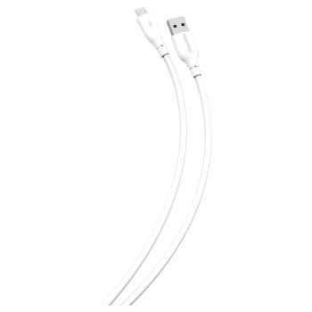 Кабель Smartbuy S25, USB - micro-USB, 3A output, оплетка TPE, 1м, белый Кабель Smartbuy S25, USB - micro-USB, 3A output, оплетка TPE, 1м, белый