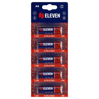Батарейка Eleven AA (LR6) алкалиновая, BC5 отрывной набор Батарейка Eleven AA (LR6) алкалиновая, BC5 отрывной набор