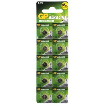 Батарейка GP LR41 (LR4, G3, V3GA, 192) алкалиновая, BC10 Батарейка GP LR41 (LR4, G3, V3GA, 192) алкалиновая, BC10