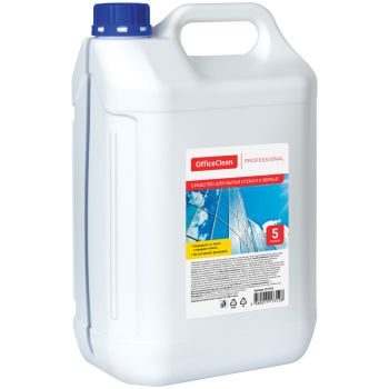 Средство для мытья стекол и зеркал OfficeClean Professional, с изопропиловым спиртом, 5л, канистра Средство для мытья стекол и зеркал OfficeClean Professional, с изопропиловым спиртом, 5л, канистра