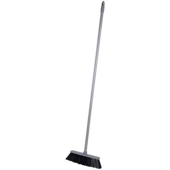 Щетка для уборки OfficeClean Professional с черенком 117см, ширина 30см, щетина 7см, пластиковая, еврорезьба Щетка для уборки OfficeClean Professional с черенком 117см, ширина 30см, щетина 7см, пластиковая, еврорезьба