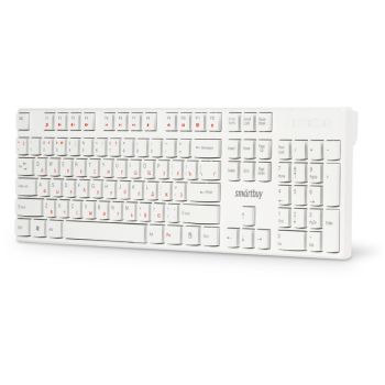 Клавиатура Smartbuy ONE 238, USB мультимедийная, белая Клавиатура Smartbuy ONE 238, USB мультимедийная, белая